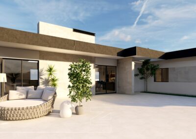 Single family home construction in Murcia
